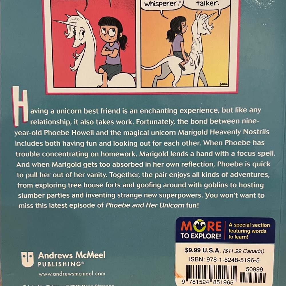 🛍️ 3 for $20 🛍️ - The Unicorn Whisperer Book by Dana Simpson Volume 10 - Picture 5 of 9